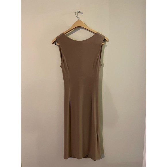 Joseph Ribkoff V-Neck Sleeveless Cinch Waist Dress - Picture 2 of 7